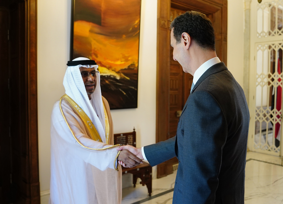 الرئيس الاسد الامارات